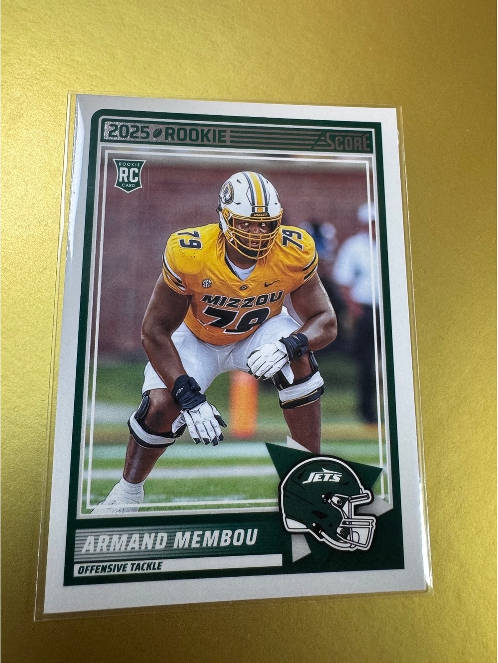 2025 Score Armand Membou New York Jets Rookie Card